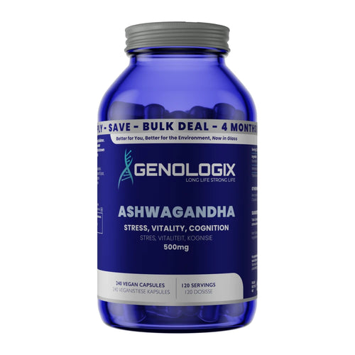 Genologix Ashwagandha 500mg – Bulk (240 capsules)