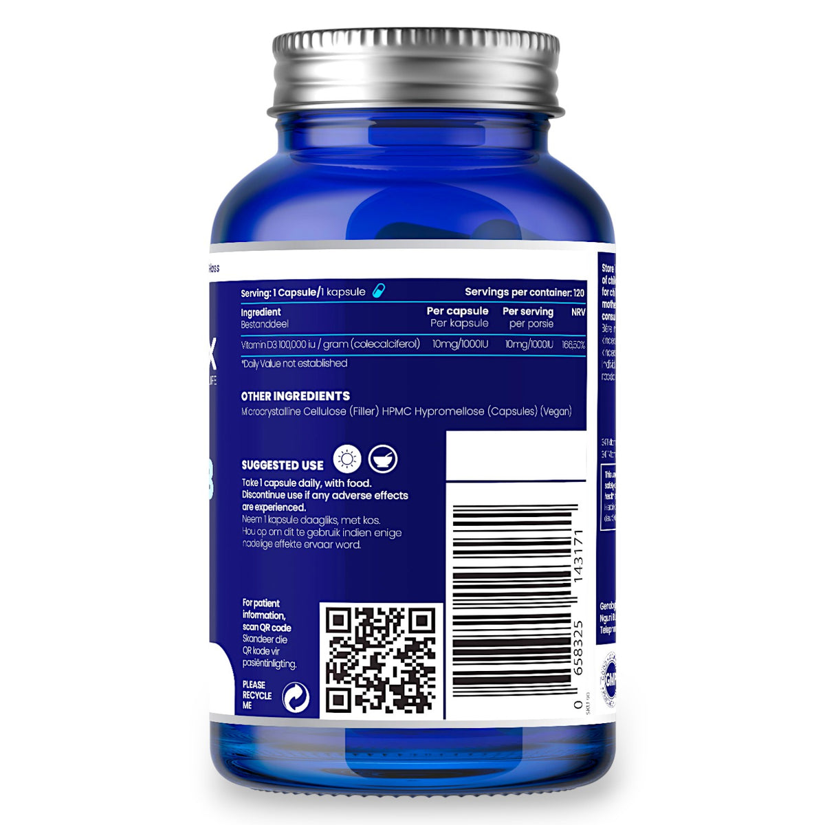 Vitamin D3 120 servings