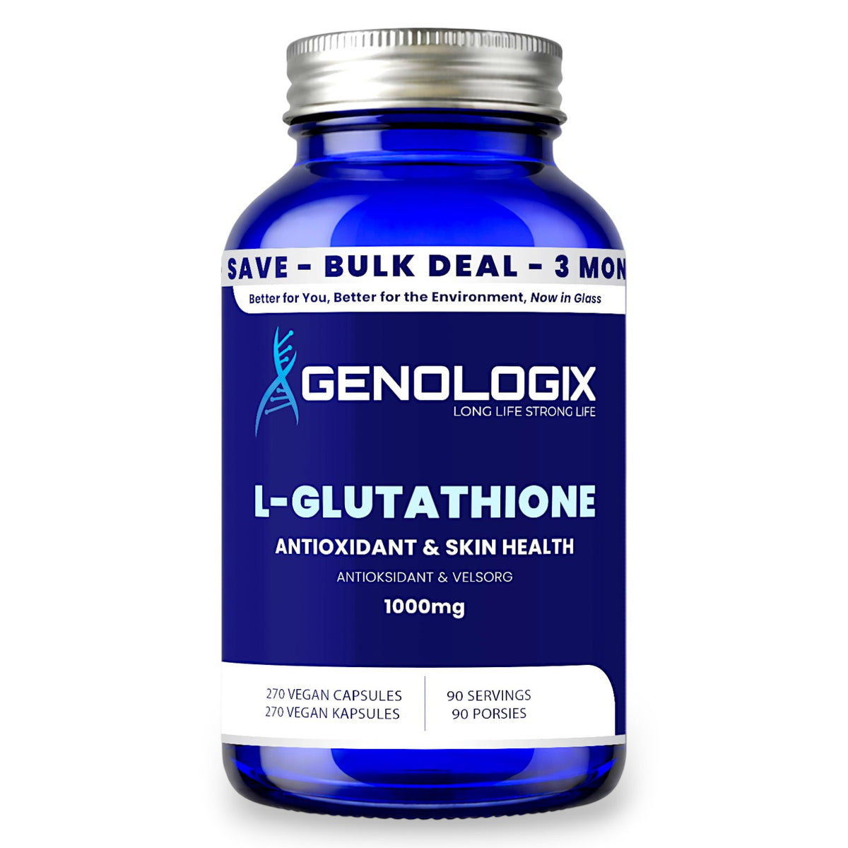 L-Glutathione 1000mg BULK 90 servings